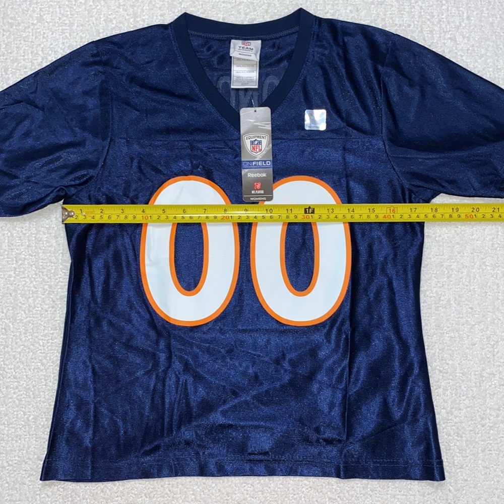 NWT 🏈 NFL Team Apparel Women’s Denver Broncos Jersey Tee Shirt Size Small 💙🧡 - Picture 11 of 13